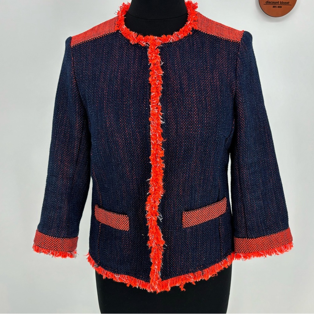 TRINA TURK Women's Mitra Pop Tweed Jacket